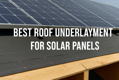 best roof underlayment solar