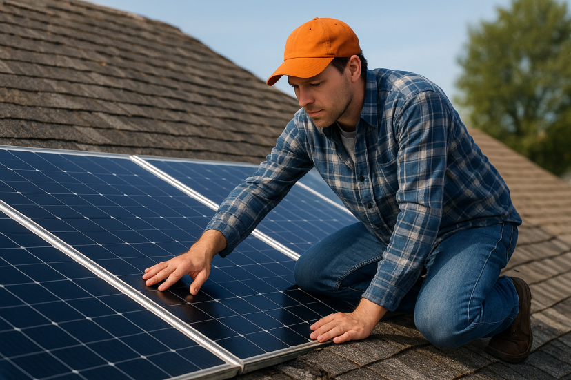 replace roof before solar