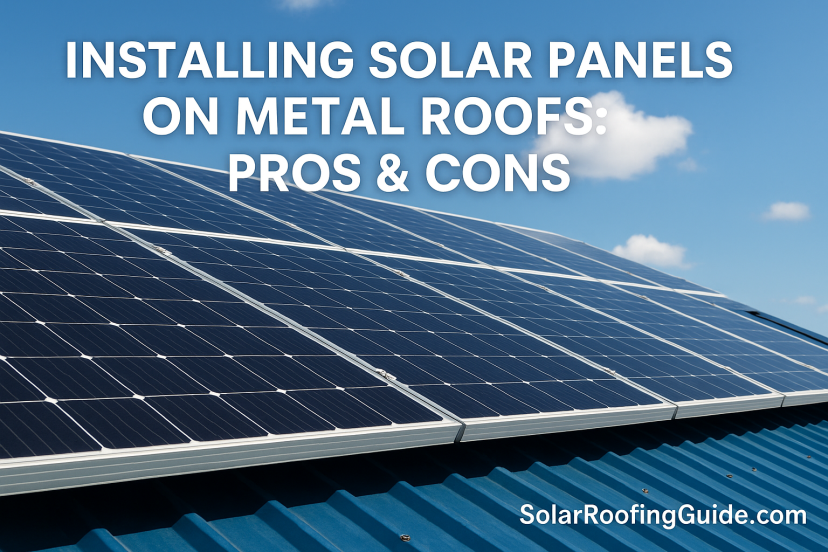 solar panels metal roof pros cons