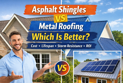 asphalt shingles vs metal roofing