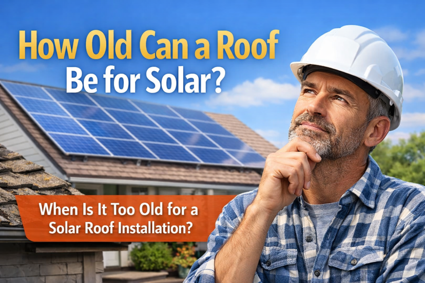 how old can a roof be for solar