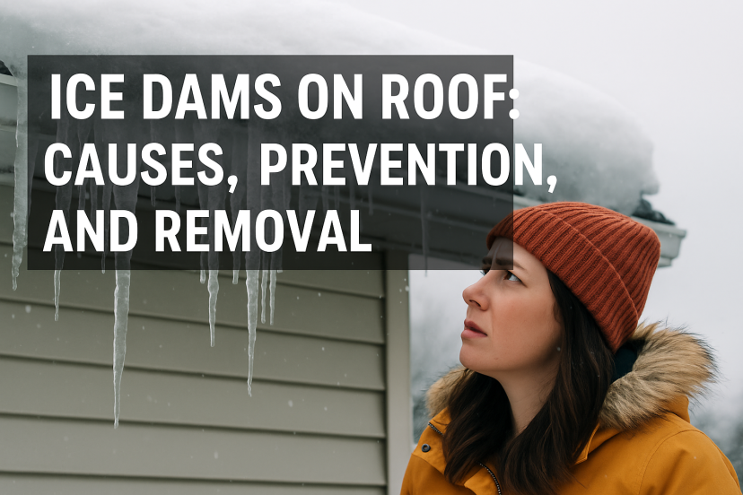ice dams on roof