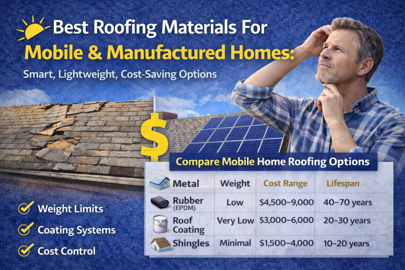 mobile home roofing options