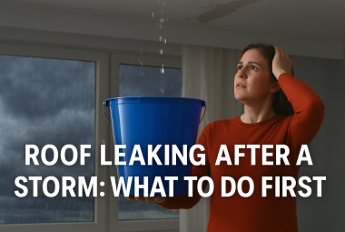 roof leaking after storm