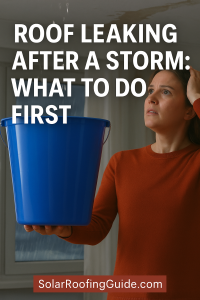 roof leaking after storm-pin