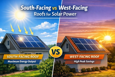 best roof direction for solar
