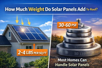 how much weight do solar panels add to a roof