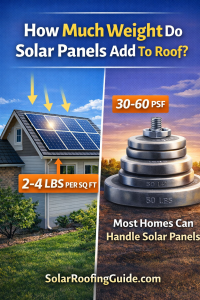 how much weight do solar panels add to a roof-pin