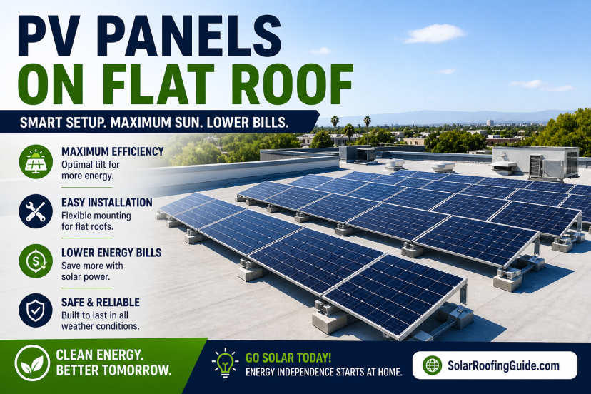pv panels on flat roof