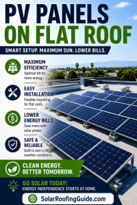 pv panels on flat roof-pin