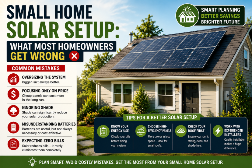 small home solar setup