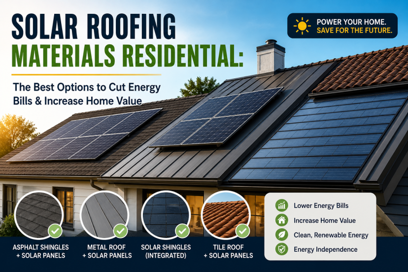 solar roofing materials residential