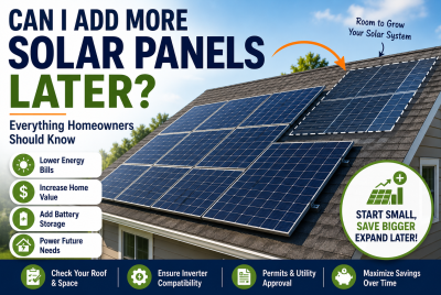 Can I add more solar panels later
