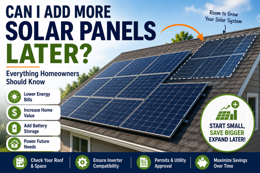 Can I add more solar panels later