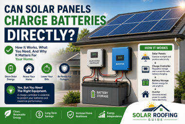 Can solar panels charge batteries directly