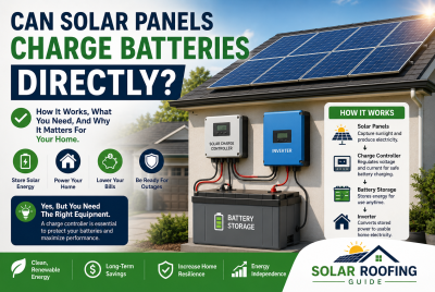 Can solar panels charge batteries directly