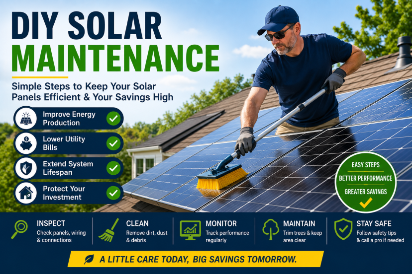 DIY solar maintenance