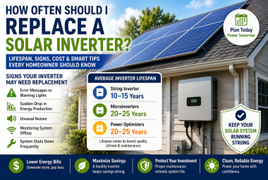 How often should I replace a solar inverter