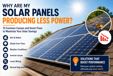 Why are my solar panels producing less power