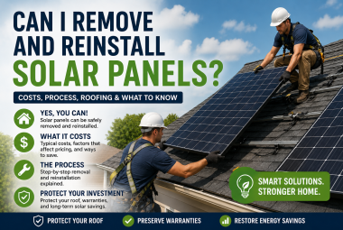 can I remove and reinstall solar panels