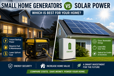 small home generators vs solar