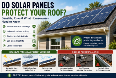 Do solar panels protect your roof