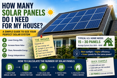 How many solar panels do I need for my house
