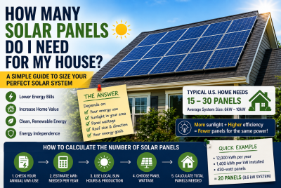 How many solar panels do I need for my house