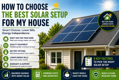 How to choose the best solar setup for my house