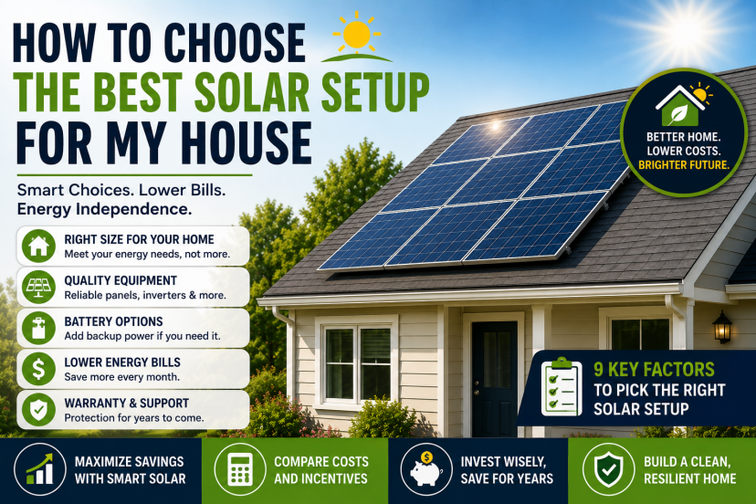 How to choose the best solar setup for my house