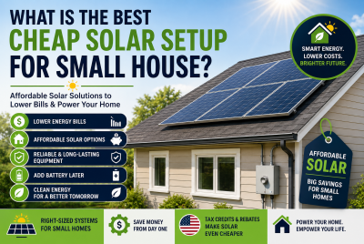 What is the best cheap solar setup for small house