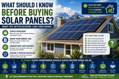what should I know before buying solar panels
