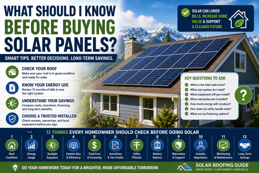 what should I know before buying solar panels